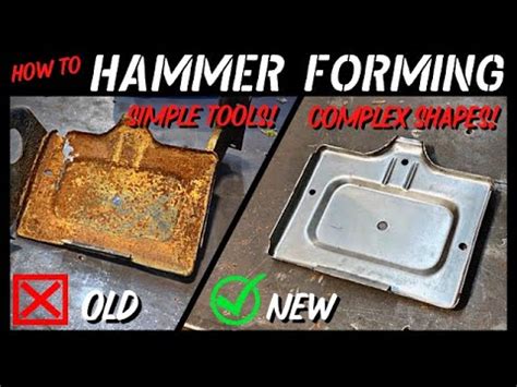 metal fabrication stainless steel g-10 van|Steel Plate HAMMER FORMING!! Step By Step with Simple .